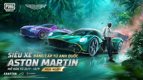 Aston Martin đổ bộ vào thế giới PUBG Mobile với 3 mẫu xe độc quyền